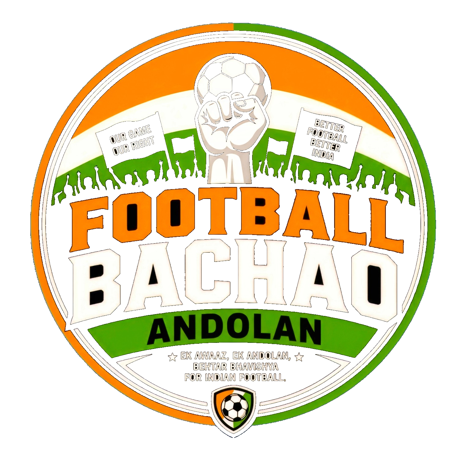 Football Bachao Andolan emblem