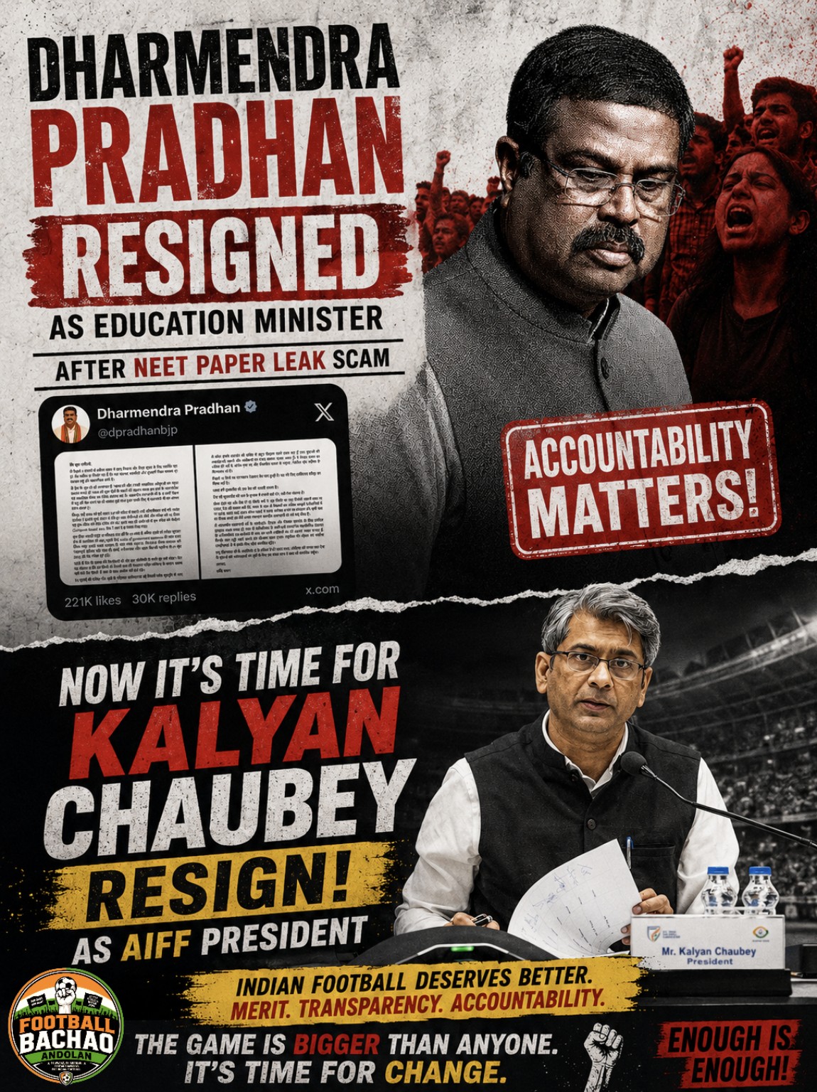 Fans demand accountability and resignation in Indian football