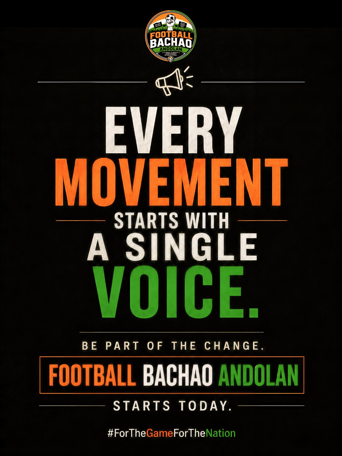 Every movement starts with a single voice